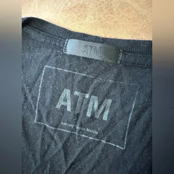 ATM Modal Tee Shirt Black Small Petite Anthony Thomas Melillo Basic Layering - Picture 5 of 10